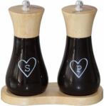 Heinner Set 2 Rasnite Sare & Piper 15 Cm +suport Din (hr-jmw2x15) Solnita condimente