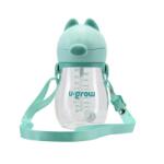 U-GROW Cana cu pai si curea, tritan 330 ml, U-Grow (UG05-SIP330) Set pentru masa bebelusi