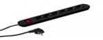 Bachmann Prelungitor Bachmann SMART 6xCEE7/3 PC, cu intrerupator, lungime cablu 3 (BM-381.151K)