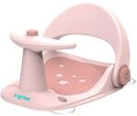 U-Grow Scaun baie bebe cu ghidon , spatar reglabil, roz pal, (UGSB-0097-PK)