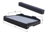 MAHLE Filtru habitaclu cu carbon activ MAHLE LAK255 (LAK255)