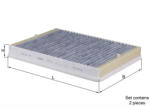 MAHLE Filtru habitaclu cu carbon activ MAHLE LAK73/S (LAK73/S)