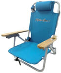 Maui & Sons Scăunel de Plajă Aluminiu cu Spătar Înalt Light Blue 60x61x74.5cm. 2620 (2620)