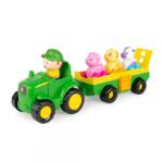 TOMY Tractoras Cu Remorca, Animalute Si Sunete, John Deere (t47276) - generaltech