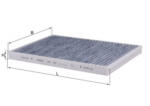 MAHLE Filtru habitaclu KNECHT cu carbon activ LAK594 (LAK594)