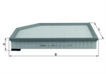 MAHLE Filtru aer KNECHT LX1591/2 (LX1591/2)