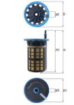 MAHLE Filtru combustibil MAHLE KX515 (KX515)