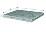 MAHLE Filtru habitaclu cu carbon activ MAHLE LAK31 (LAK31)