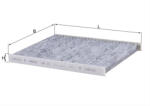 MAHLE Filtru habitaclu cu carbon activ MAHLE LAK241 (LAK241)