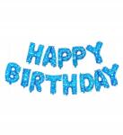  Lufi felirat Happy Birthday - Kék csillagokkal - Girland