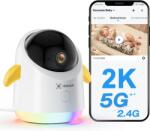 COCOCAM Elektronikus Bébiőr Wifi Kamerával 2.4/5G 2K Ai Elemzés Vicces Fénnyel (CC-BC1)