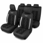 Carguard Huse auto premium 5 locuri Carguard Deluxe, negru-alb, universale (HSA016)