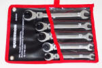 Quatros csuklós racsnis fékcsőkulcs készlet, 72 fog, 5 részes (10mm, 11mm, 13mm, 14mm, 17 mm) QS50200 (QS50200)