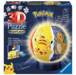 Ravensburger Puzzle 3D Luminos Pokemon, 72 Piese (RVS3D11547) - carlatoys