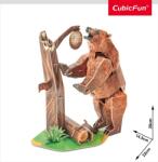 CubicFun - Puzzle 3D urs maro 88 piese (CUDS1096h) - carlatoys