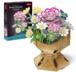 CubicFun - Buchet de flori 3D Garoafa 134 piese (CUW3300h) - carlatoys