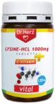 Dr. Herz Vital Tablete Lysine HCL 1000 mg + vitamina C Dr Herz 120 buc (XTE202004)