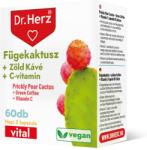 Dr. Herz Vital Capsule vegane cu extract de cactus indian (opuntia ficus), cafea verde, vitamina C si crom organic Dr Herz 60 buc (XTE202936)