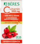BÉRES Tablete filmate vitamina C retard 1000 mg, vitamina D 1000 U si extract de macese Beres 50 buc (XTE203655)
