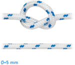 Galco Kötél felúszó fehér (kék jelzőszállal) 5 mm GLC (1115492)