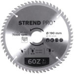 Strend Pro Körfűrészlap, Strend Pro, 190 × 2, 4 × 30/20 mm, 60 db SK fog, hangtompító és tágulási hornyokkal, puhafához, keményfához, OSB, MDF, furatszűkítővel (TC2232029)