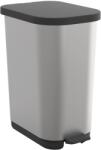 Rotho Ribo Silver - szemetes pedállal - 35l