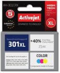 Activejet AH-301CRX tinta (HP 301XL CH564EE tintapatron cseréje; Prémium; 21 ml; színes)