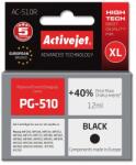 Activejet tinta AC-510R (Canon PG-510 tintasugaras nyomtató csere; Prémium; 12 ml; fekete)