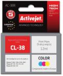 Activejet tinta AC-38R (Canon CL-38 csere; Prémium; 12 ml; színes)