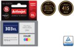 Activejet AH-303CRX tinta (csere tinta HP 303XL T6N03AE; Prémium; 18 ml; színes)