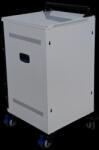 Power Technologies Incarcator Power Technologies PT-VERT-15 Secure Vertical Basic Charging Cart, 15 dispozitive, USB-C, max. 17 inch, Alb (VRT-B15L-E-H65C)