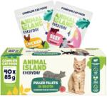 Animal Island Mindennapi marha- és csirkemellfilé húslevesben - nedves macskaeledel - 40 x 85g