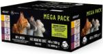 Pet Republic Mega Pack Csirkés, borjús, kacsás, pulykás, marhás - nedves macskaeledel - 40x100g