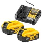 DEWALT DCB1104P2-QW DCB1104 töltőkészlet + 2 db DCB184 akkumulátor 18 V 5 Ah