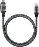 TECHLY ICOC U3C-RJ45-010 hálózati kábel Ezüst, Fekete 1 m Cat6 F/UTP (FTP)