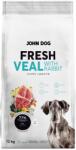 JOHN DOG Fresh Junior Közepes és nagytestű borjúhússal és nyúllal - száraz kutyatáp - 12 kg
