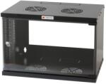 TECHLY I-CASE EL-1006B45 rack 6U Nástěnný regál Černá