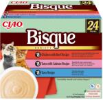 Inaba Foods Ciao Bisque Krémes leves tonhallal, csirkével, marhahússal és lazaccal - jutalomfalat macskáknak - 24x40g
