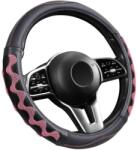 Autolife Műbõr kormányvédõ 38cm fekete-pink 203-7P A00153 (00153) - aruhaz