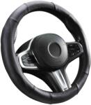 Autolife 5055BK-DS02 Valódi bõr szellõzõ lyukacsos Fekete varrásos mintával, 36-38cm (00481)