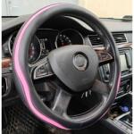 Autolife Műbõr kormányvédõ 38cm fekete-pink 203-8P (203-8P) - aruhaz