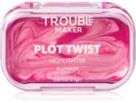 Trouble Maker Plot Twist Cream Highlight krémes highlighter stift árnyalat Spiralling Pink 2.5 g