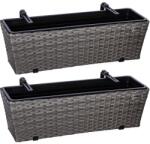 STILISTA Set de cutii suspendate pentru flori STILISTA - gri 2 bucăți (30050220)