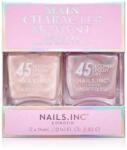 Nails Inc. Nails Inc. 45 Second Speedy Gloss körömlakk dupla csomagolás árnyalat Main Character Moment 2x14 ml