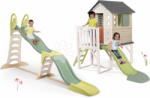 Smoby Căsuță pe piloni și tobogan cu trei valuri House On Stilts Life Smoby extensibilă cu un tobogan de 1, 5 m cu jet de apă (SM810802-29) Casuta pentru copii