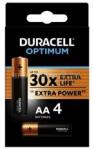 Duracell OPTIMUM tartós elem AA, alkáli, 4db/csomag (MN1500) (MN1500)