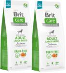 Brit CARE Беззърнена храна за възрастни кучета от големи породи със сьомга 2x12кг