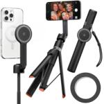 Spigen s581w magsafe bluetooth selfie stick tripod black (8800283303698)