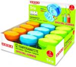 Arda Ascutitoare model Tris, 3 orificii, plastic, diverse culori, 12 buc/display, Arda 970120SC