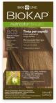 BioKap Nutricolor Delicato Permanent Hair Color 140 ml Vopsea fără de amoniac 8.03 Natural Light Blond - vivantis